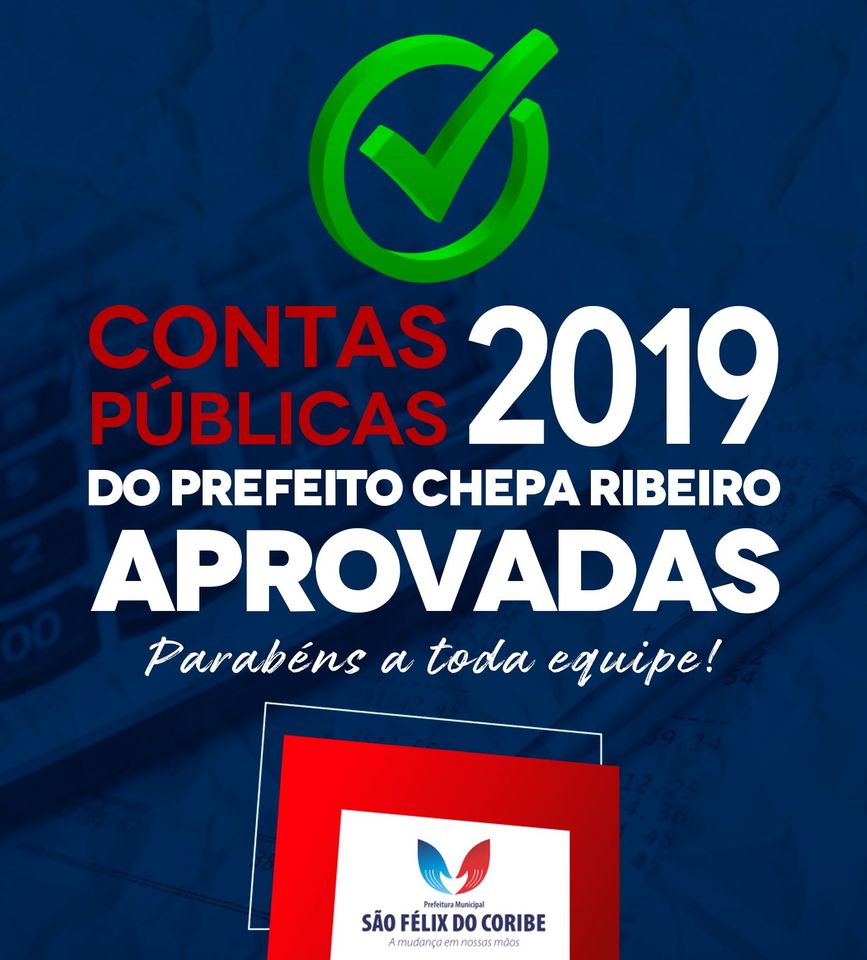 CONTAS PÚBLICAS 2019 APROVADAS