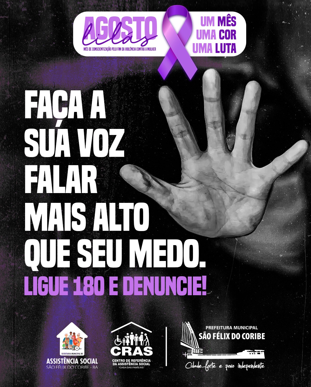 FAÇA SUA VOZ FALAR MAIS ALTO QUE O SEU MEDO