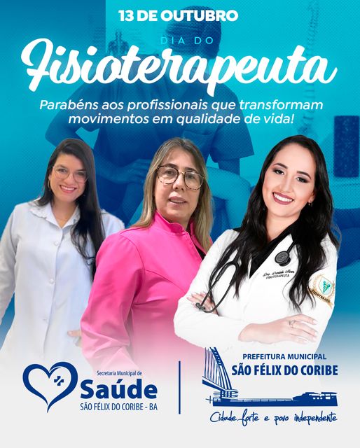 13 DE OUTUBRO - DIA DO FISIOTERAPEUTA